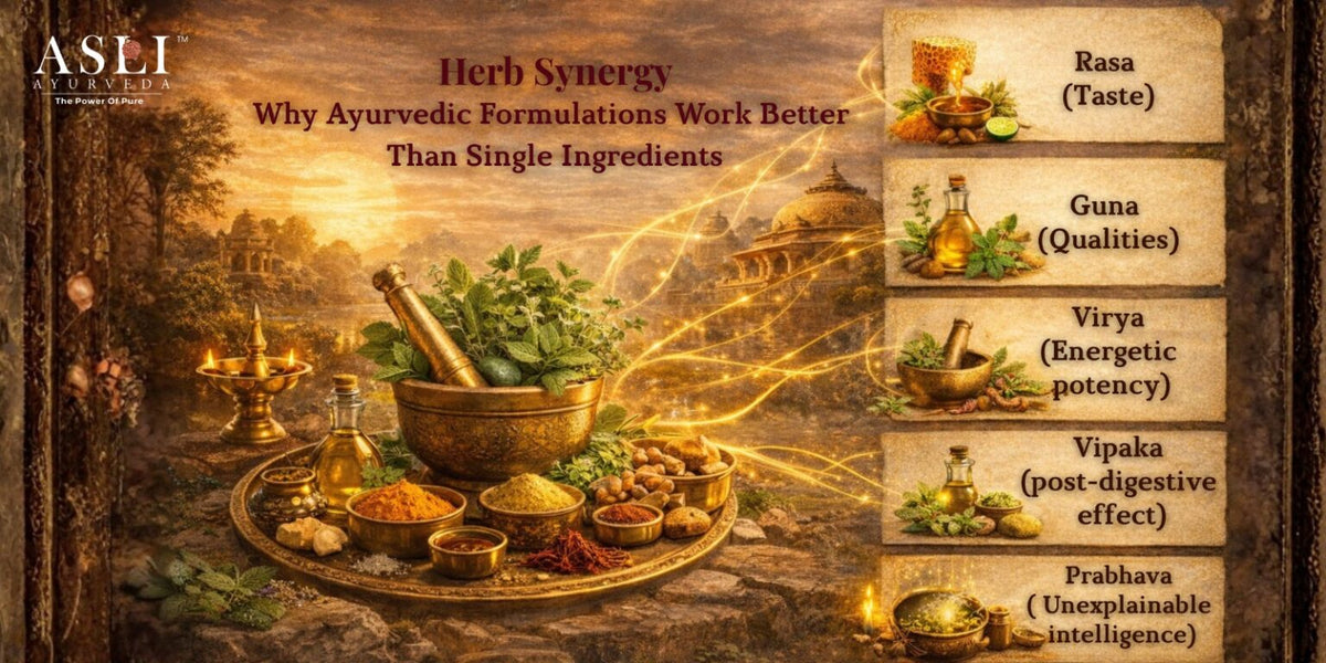 Herb Synergy: Why Ayurvedic Formulations Work Better Than Single Ingredients| Asli Ayurveda